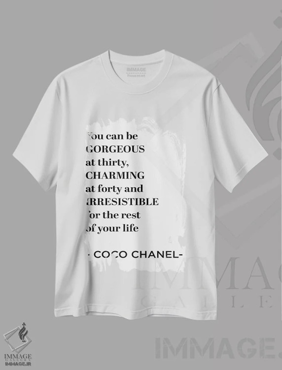 تیشرت سفید طرح دار آثار آماندا گرینوود - immage.ir