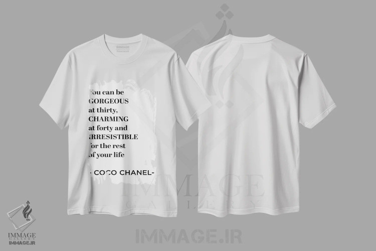 تیشرت سفید طرح دار آثار آماندا گرینوود - immage.ir