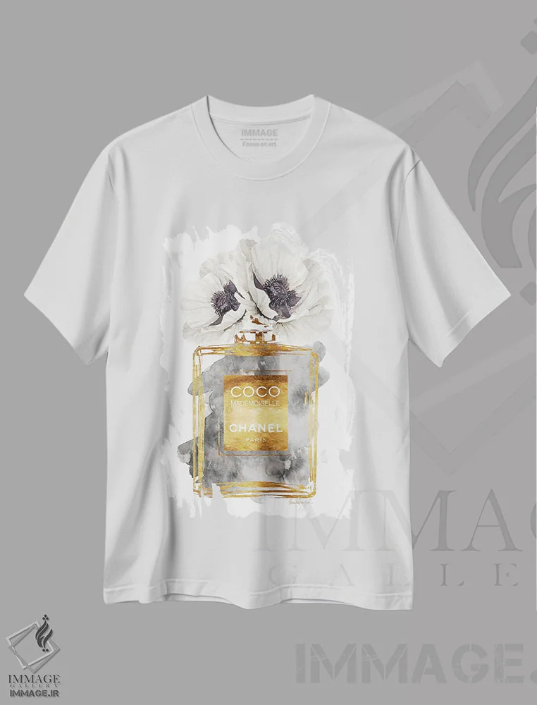 تیشرت سفید طرح دار آثار آماندا گرینوود - immage.ir