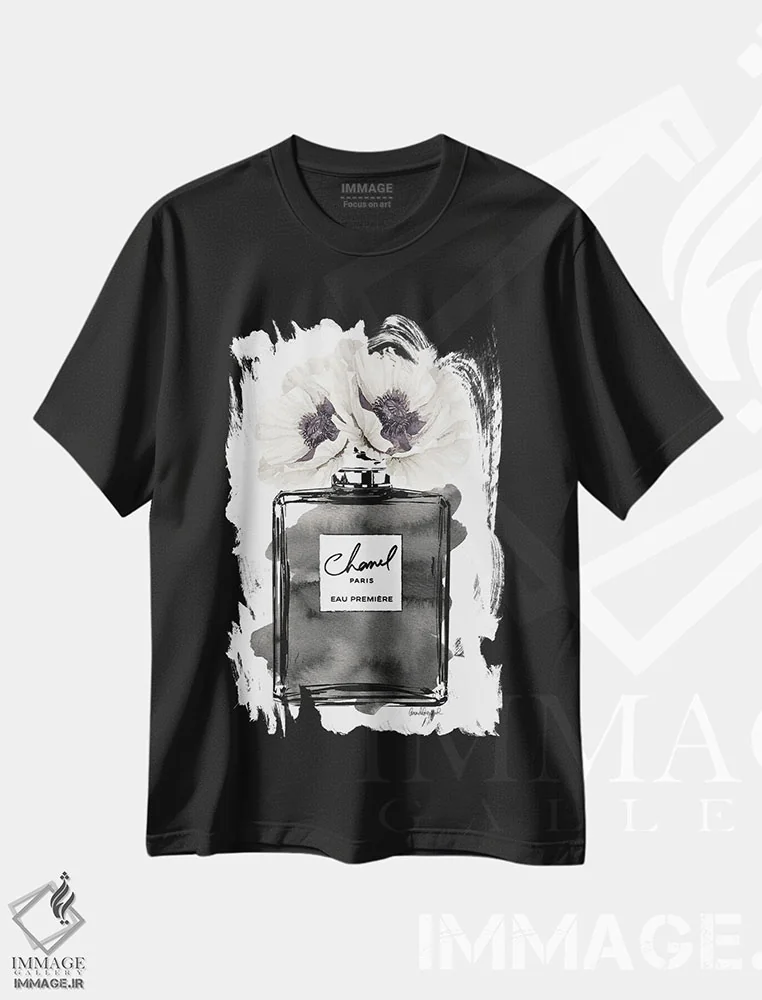 تیشرت مشکی طرح دار آثار آماندا گرینوود - immage.ir