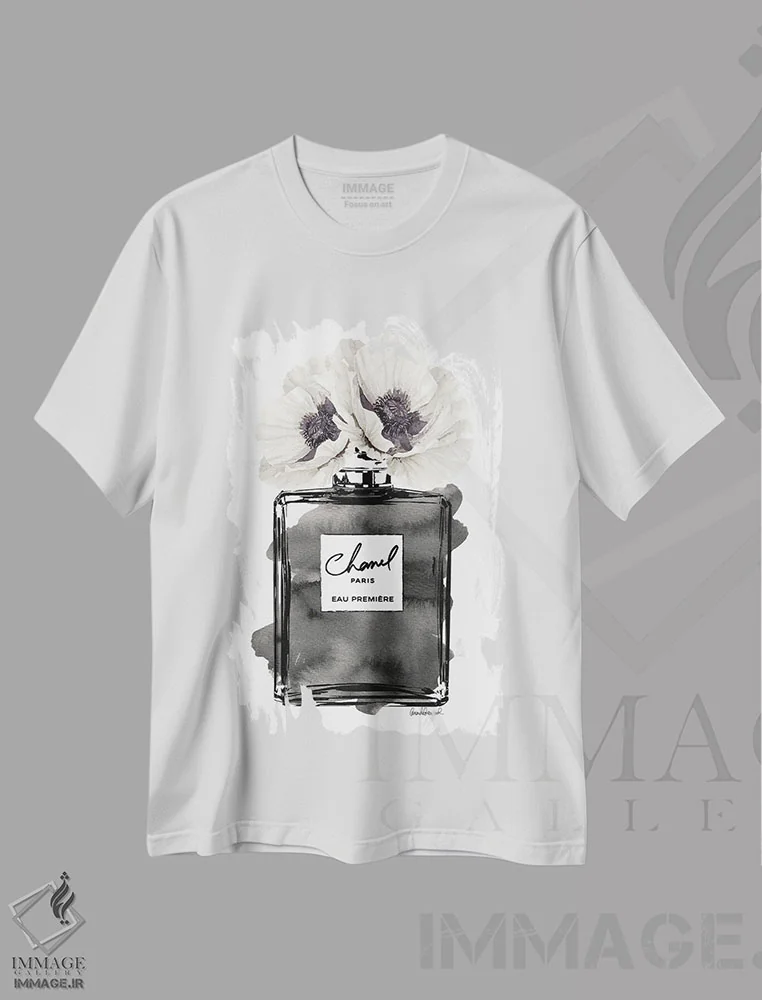 تیشرت سفید طرح دار آثار آماندا گرینوود - فروشگاه ایماژ