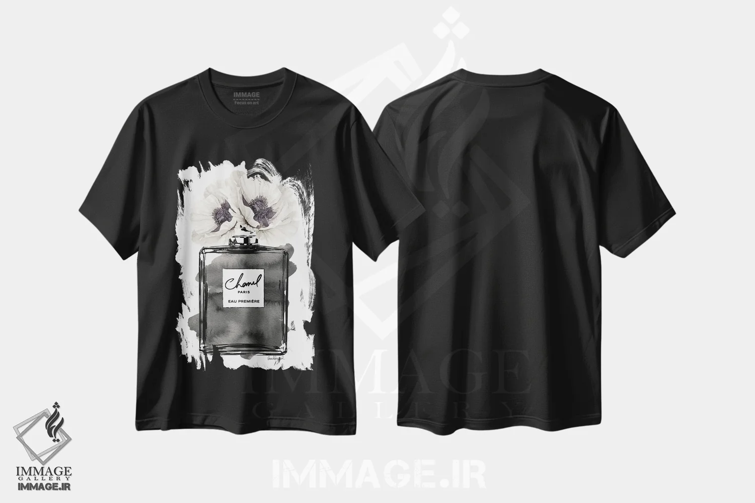 تیشرت مشکی طرح دار آثار آماندا گرینوود - immage.ir