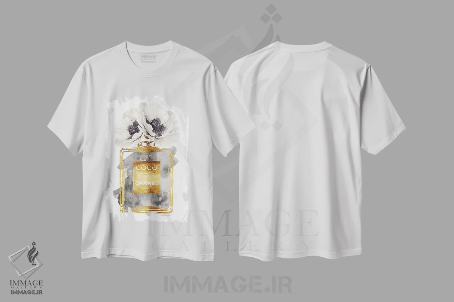 تیشرت سفید طرح دار آثار آماندا گرینوود - immage.ir