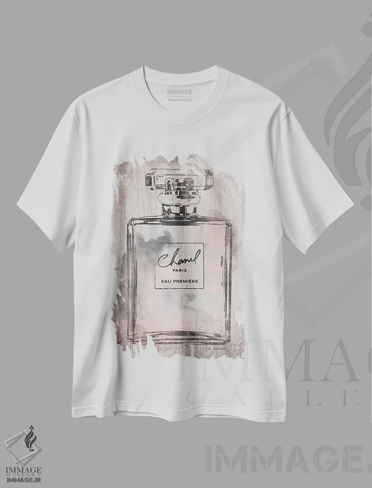 تیشرت سفید طرح دار آثار آماندا گرینوود - فروشگاه ایماژ