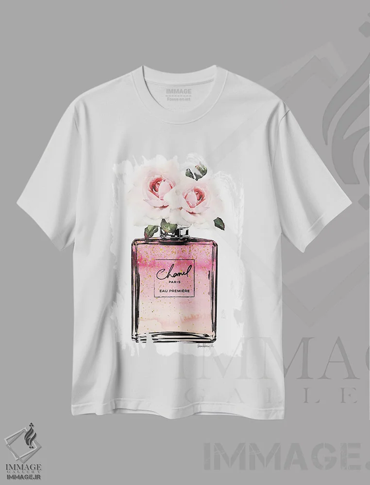 تیشرت سفید طرح دار آثار آماندا گرینوود - فروشگاه ایماژ