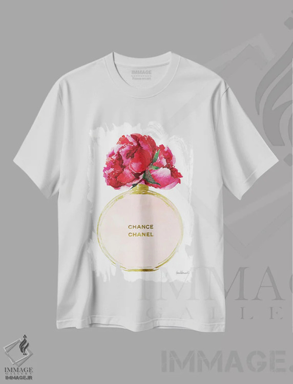 تیشرت سفید طرح دار آثار آماندا گرینوود - immage.ir