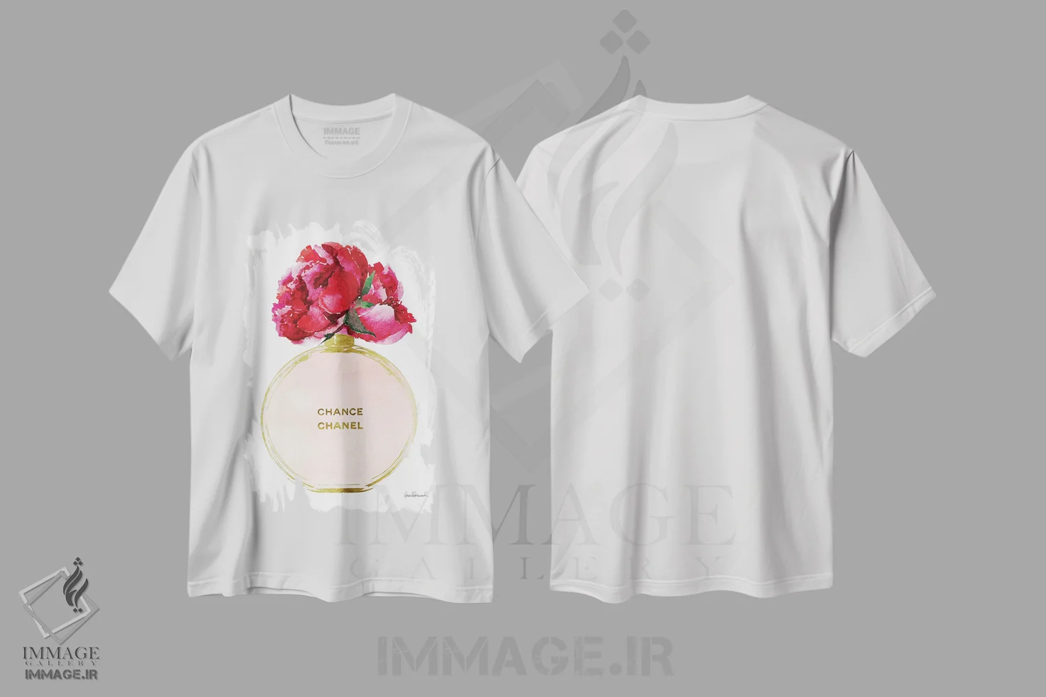 تیشرت سفید طرح دار آثار آماندا گرینوود - immage.ir