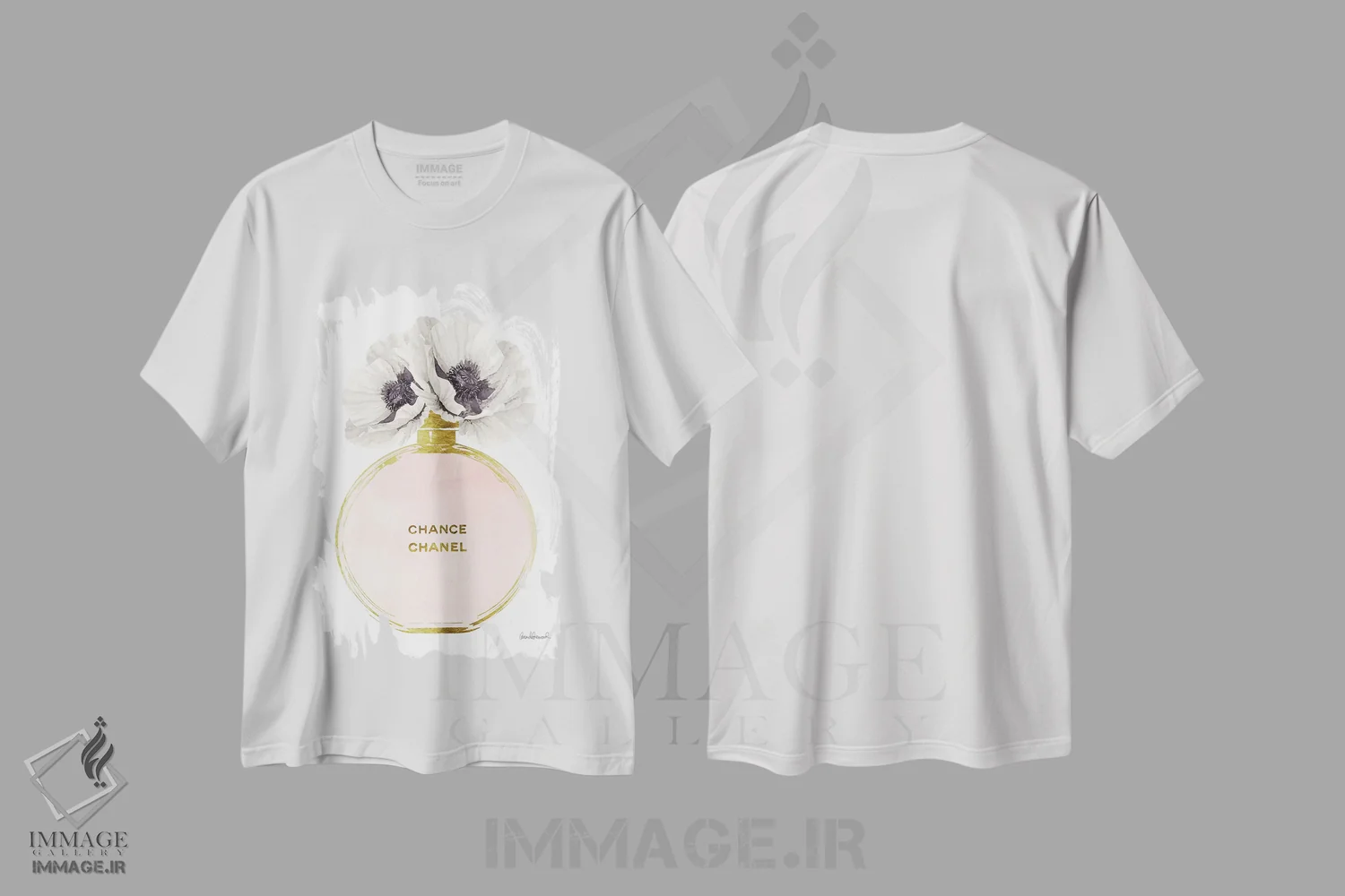 تیشرت سفید طرح دار آثار آماندا گرینوود - immage.ir