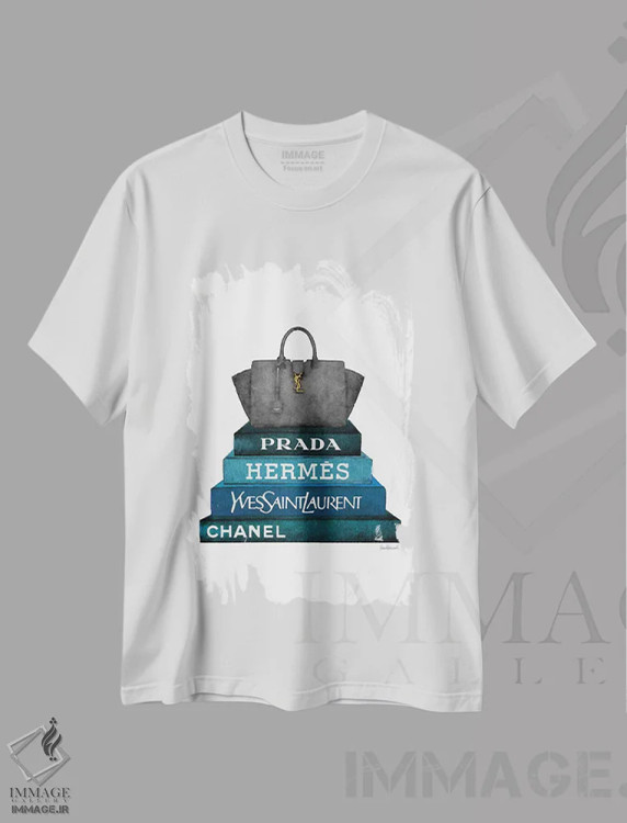 تیشرت سفید طرح دار آثار آماندا گرینوود - فروشگاه ایماژ