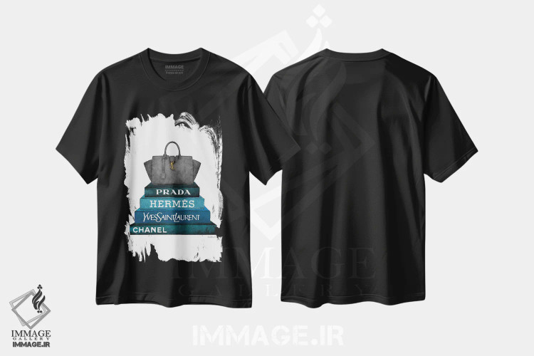 تیشرت مشکی طرح دار آثار آماندا گرینوود - immage.ir