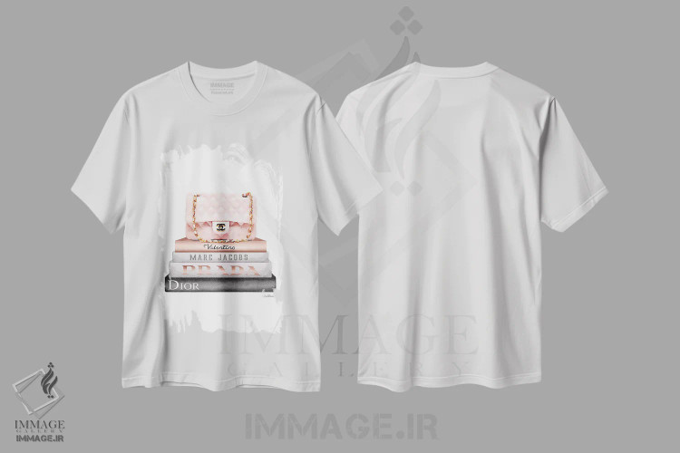 تیشرت سفید طرح دار آثار آماندا گرینوود - immage.ir