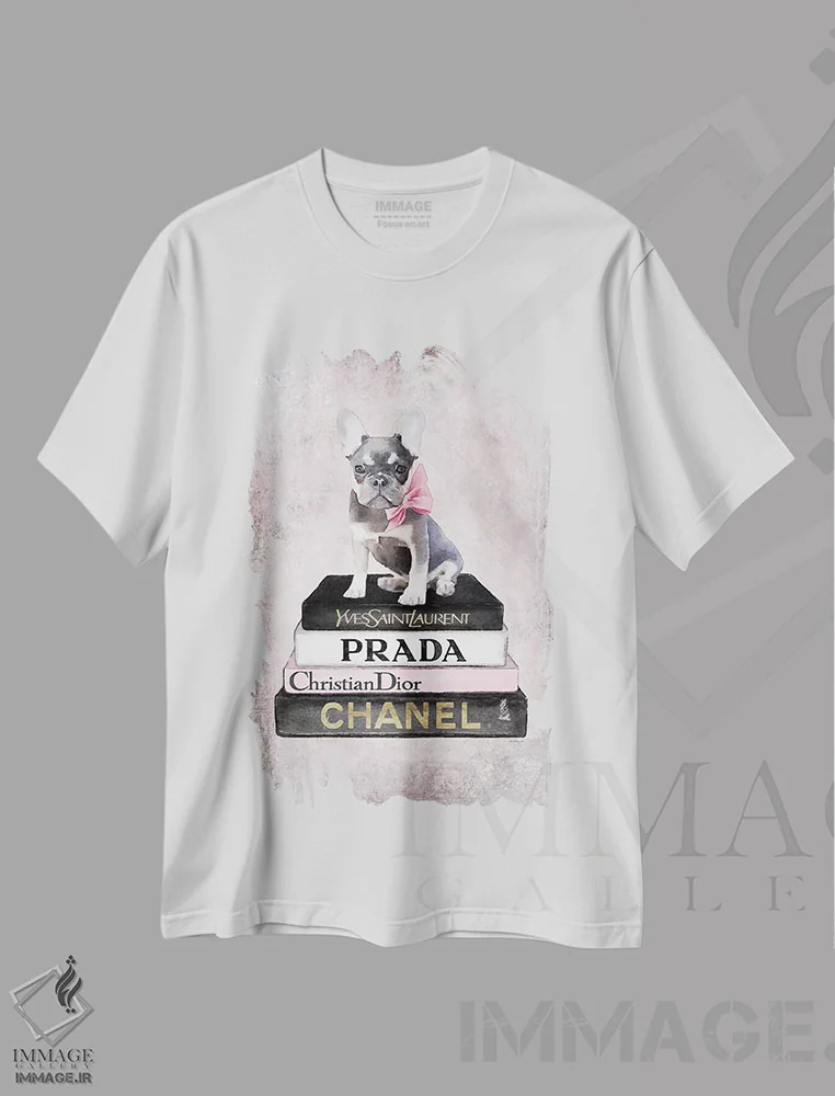 تیشرت سفید طرح دار آثار آماندا گرینوود - immage.ir