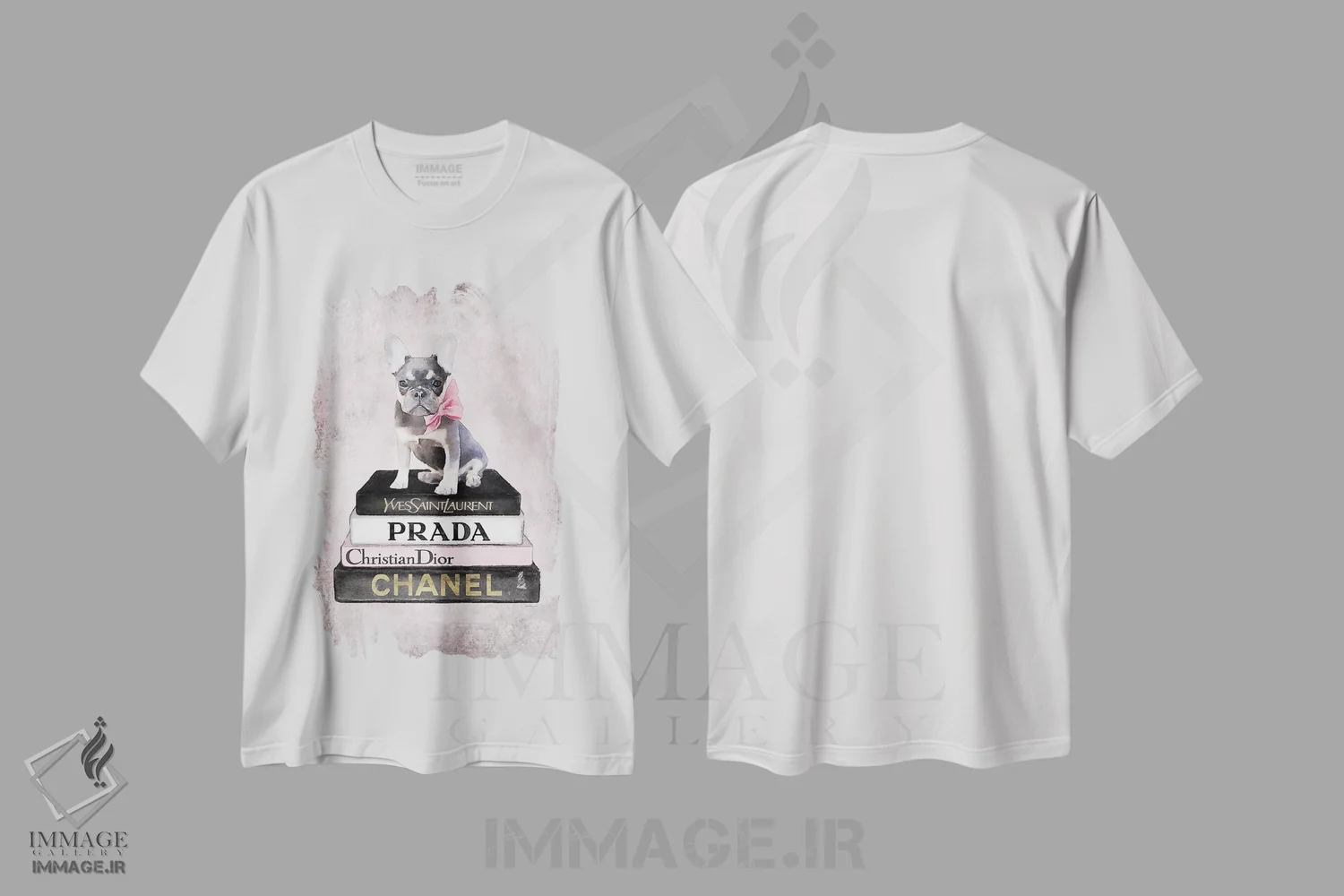 تیشرت سفید طرح دار آثار آماندا گرینوود - immage.ir