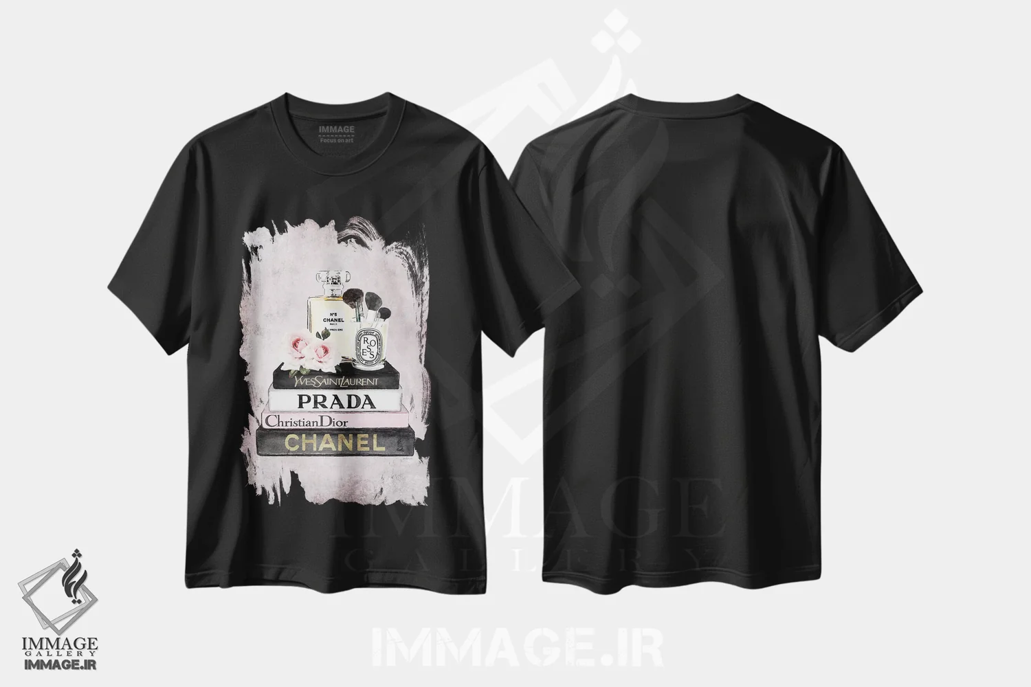 تیشرت مشکی طرح دار آثار آماندا گرینوود - immage.ir