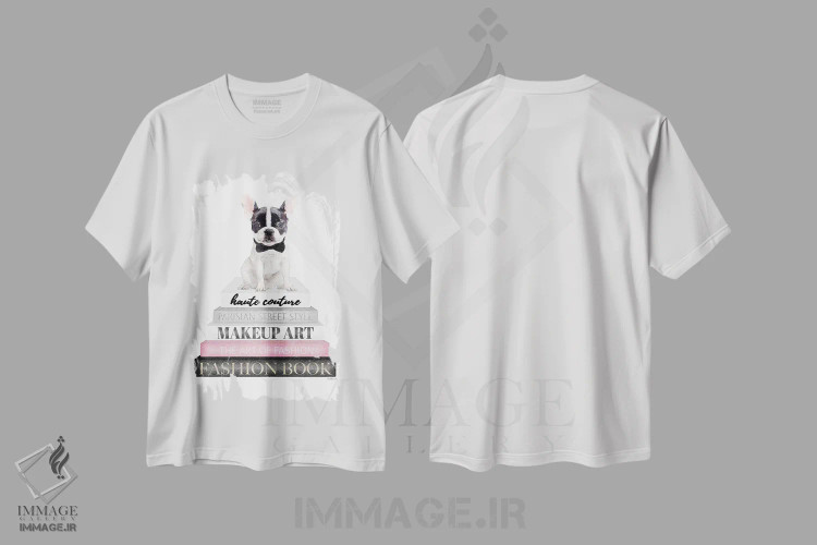 تیشرت سفید طرح دار آثار آماندا گرینوود - immage.ir