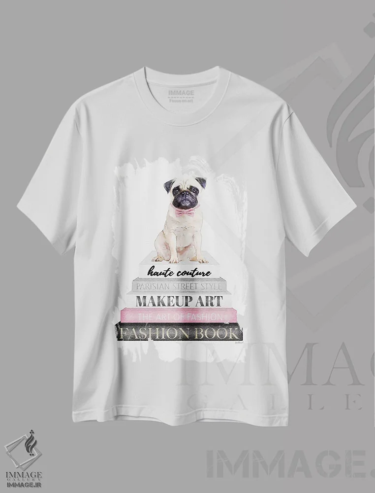 تیشرت سفید طرح دار آثار آماندا گرینوود - immage.ir