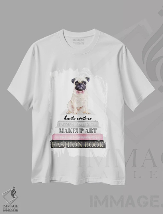 تیشرت سفید طرح دار آثار آماندا گرینوود - immage.ir