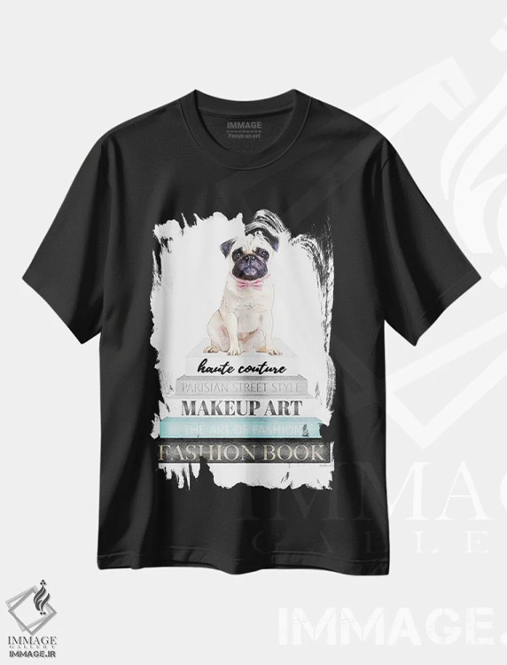 تیشرت مشکی طرح دار آثار آماندا گرینوود - immage.ir