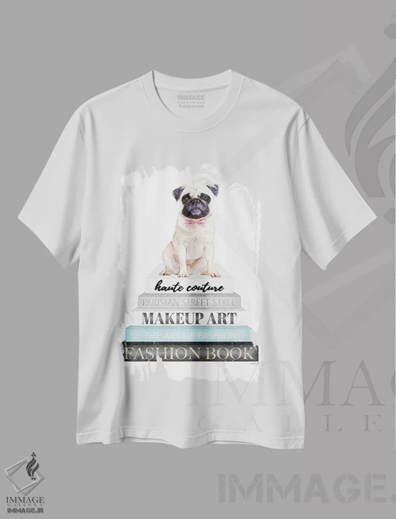 تیشرت سفید طرح دار آثار آماندا گرینوود - فروشگاه ایماژ