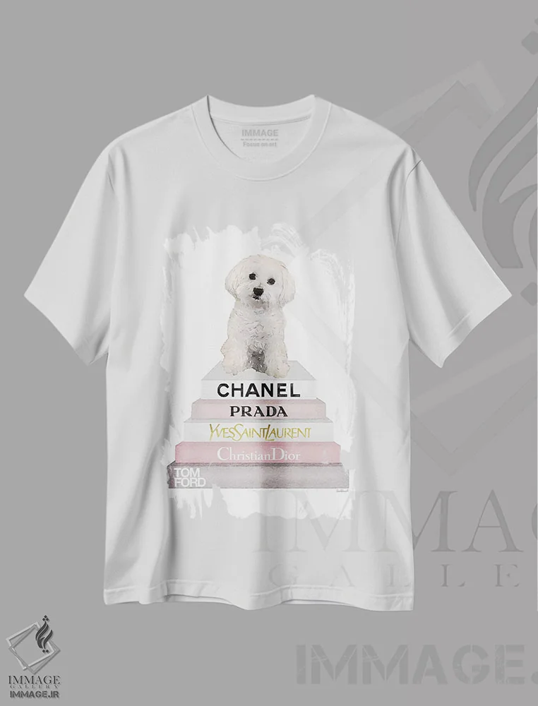 تیشرت سفید طرح دار آثار آماندا گرینوود - immage.ir