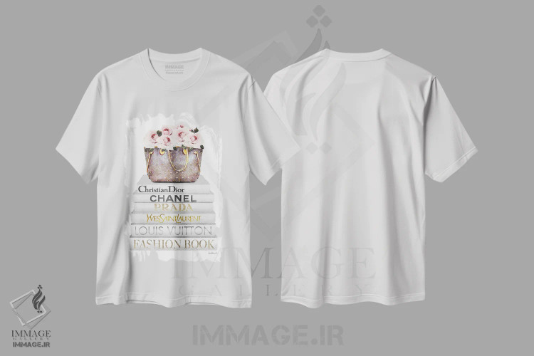 تیشرت سفید طرح دار آثار آماندا گرینوود - immage.ir