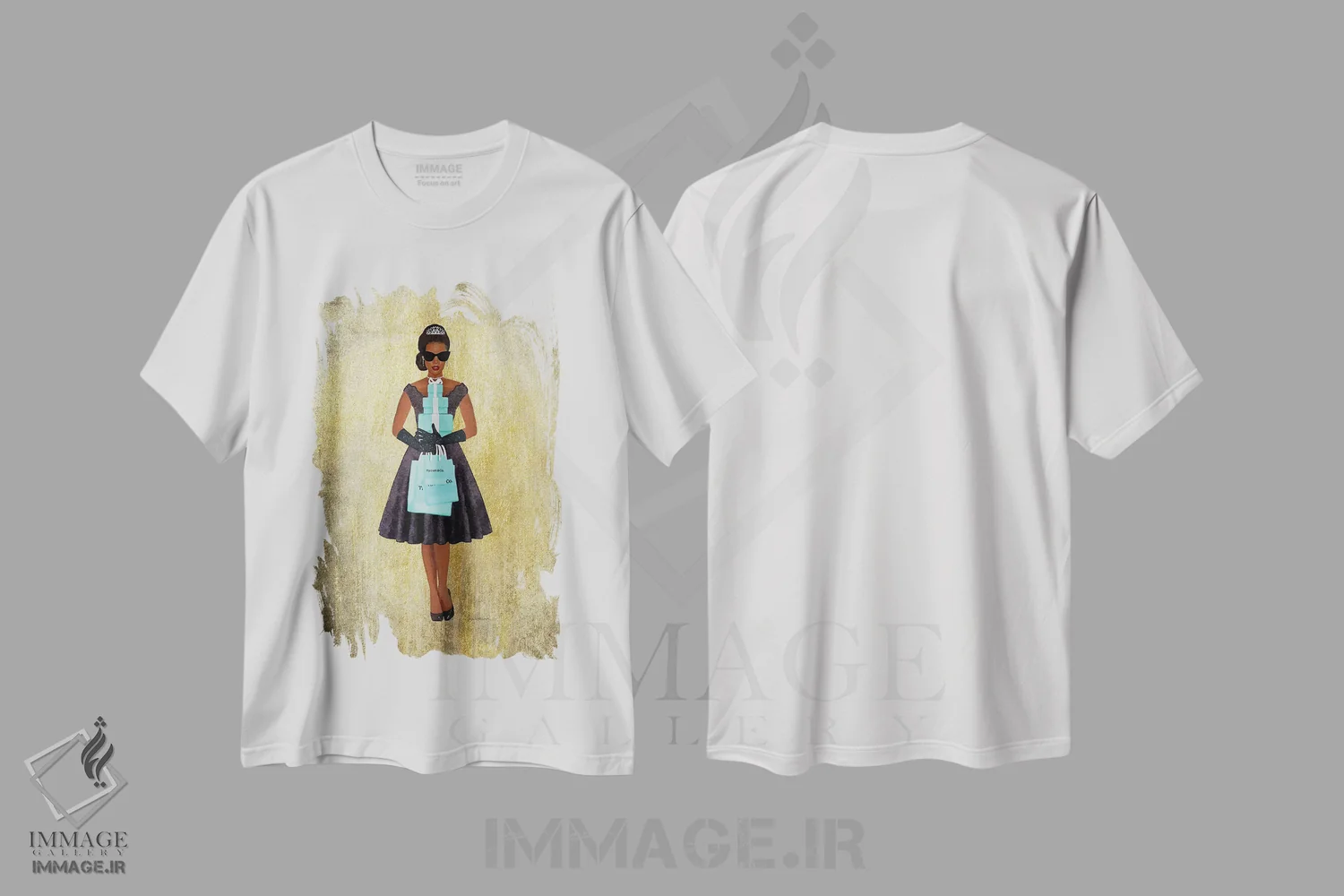 تیشرت سفید طرح دار آثار آماندا گرینوود - immage.ir