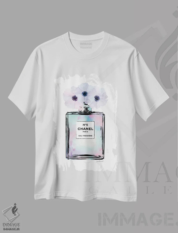 تیشرت سفید طرح دار آثار آماندا گرینوود - immage.ir