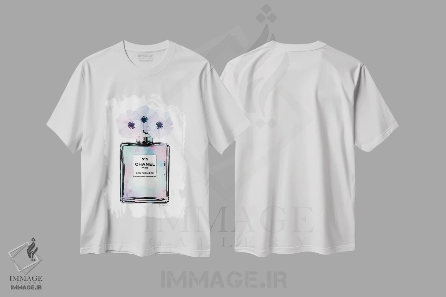 تیشرت سفید طرح دار آثار آماندا گرینوود - immage.ir