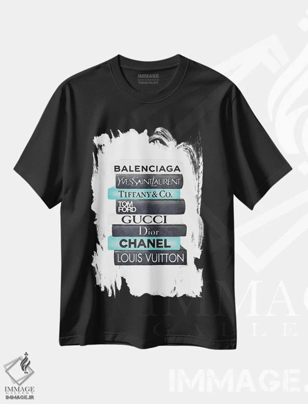 تیشرت مشکی طرح دار آثار آماندا گرینوود - immage.ir