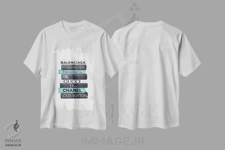 تیشرت سفید طرح دار آثار آماندا گرینوود - فروشگاه ایماژ