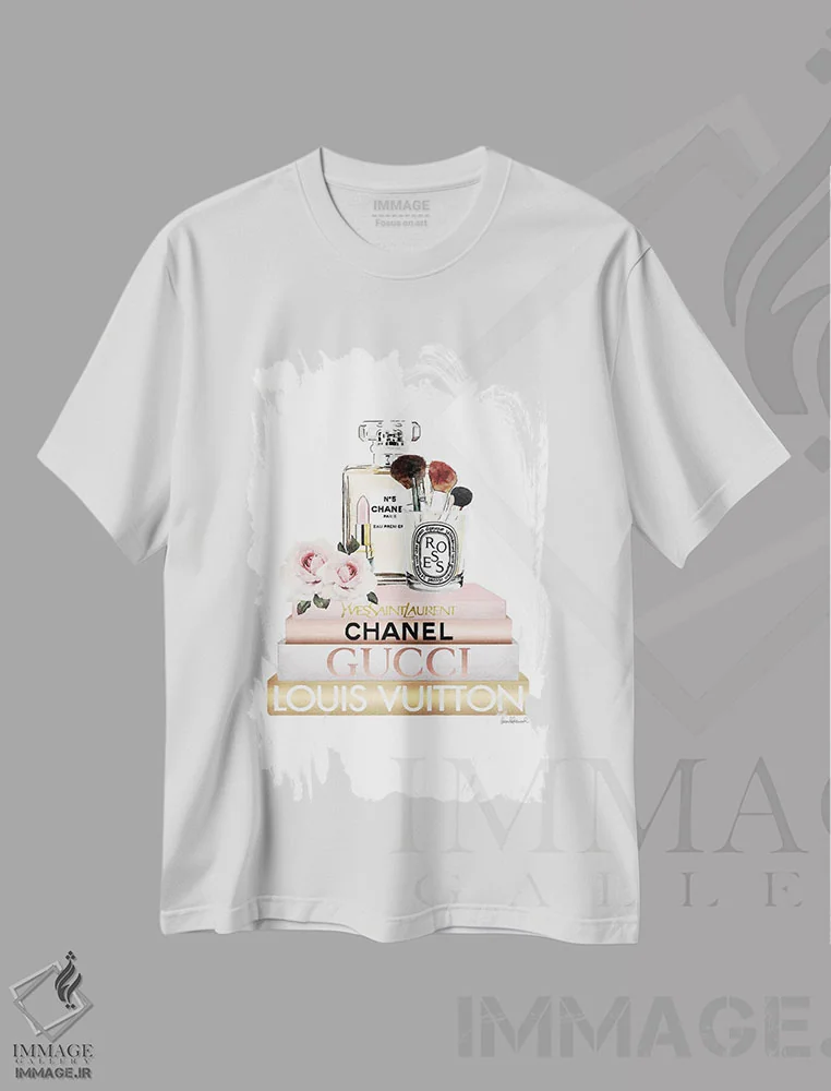 تیشرت سفید طرح دار آثار آماندا گرینوود - فروشگاه ایماژ