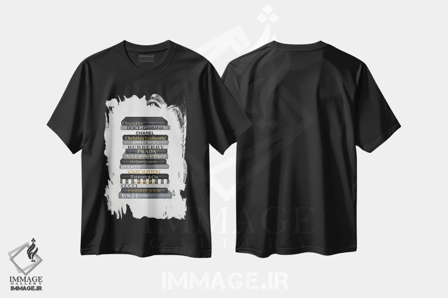 تیشرت مشکی طرح دار آثار آماندا گرینوود - immage.ir