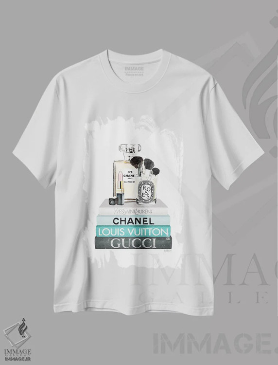 تیشرت سفید طرح دار آثار آماندا گرینوود - فروشگاه ایماژ