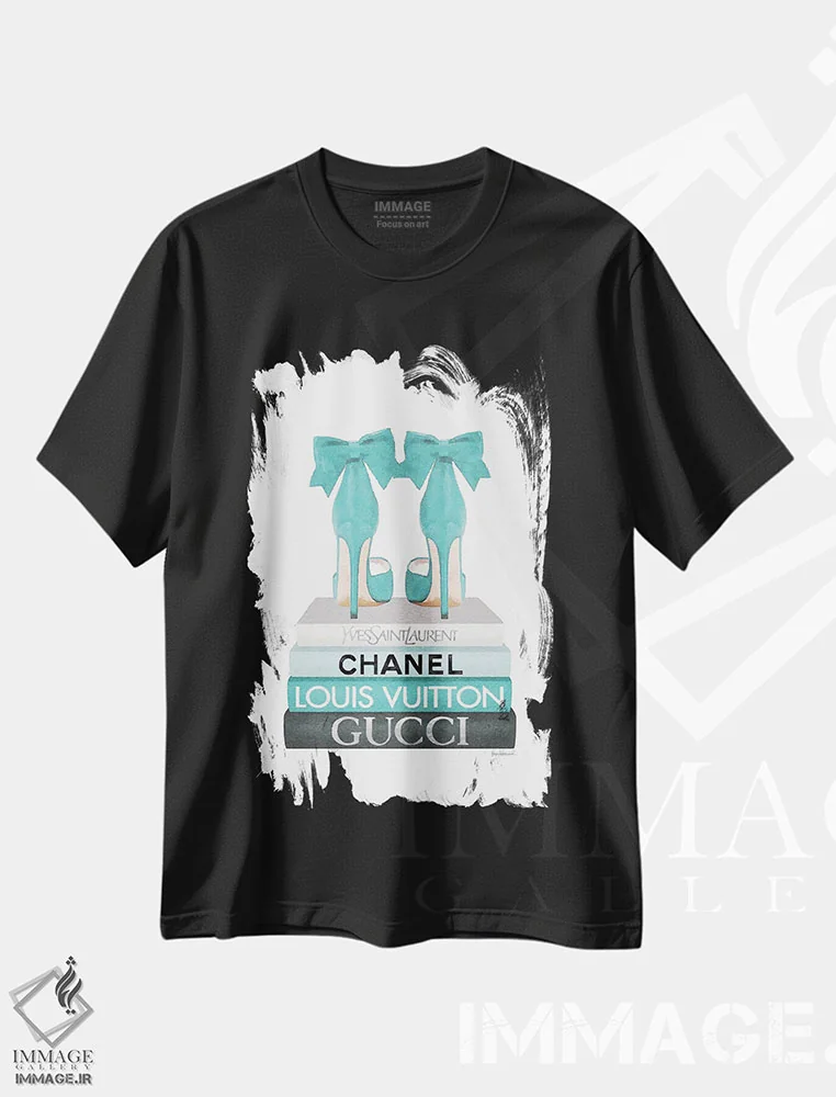 تیشرت مشکی طرح دار آثار آماندا گرینوود - فروشگاه ایماژ