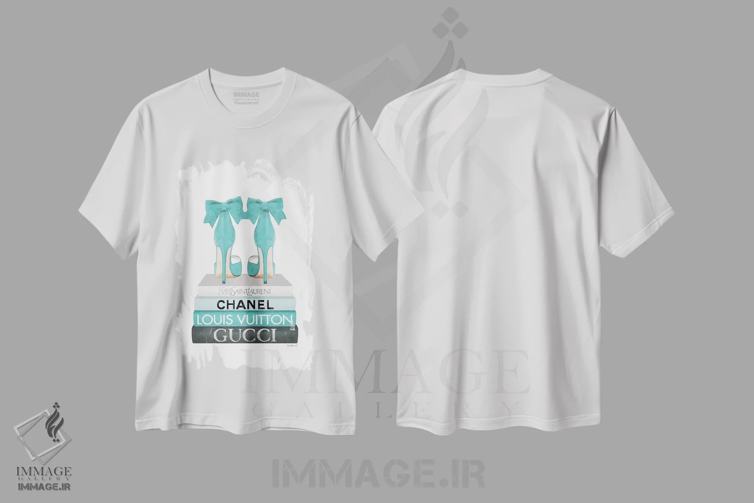 تیشرت سفید طرح دار آثار آماندا گرینوود - immage.ir