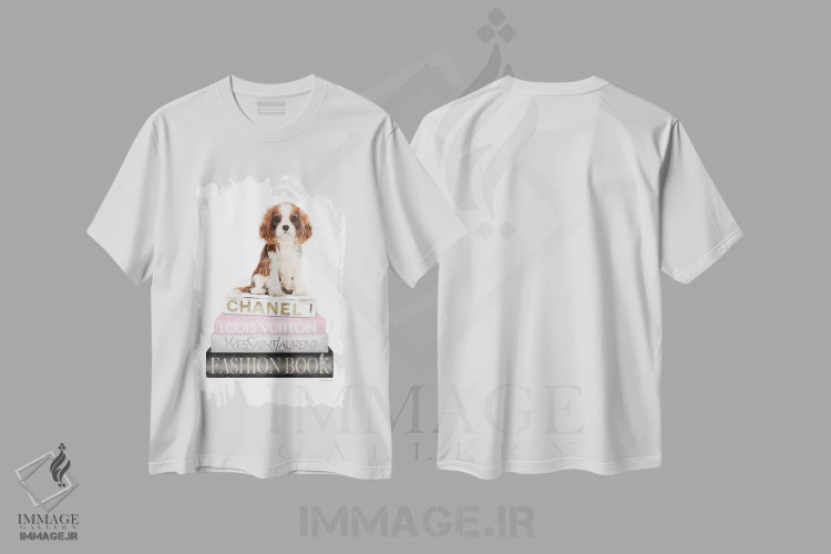 تیشرت سفید طرح دار آثار آماندا گرینوود - immage.ir