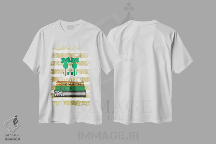 تیشرت سفید طرح دار آثار آماندا گرینوود - فروشگاه ایماژ