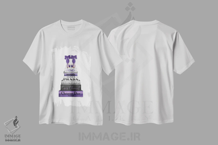 تیشرت سفید طرح دار آثار آماندا گرینوود - immage.ir