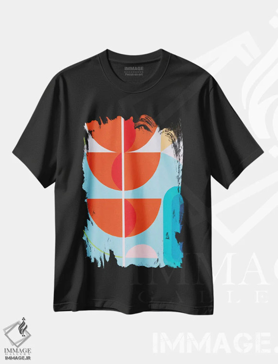 تیشرت مشکی طرح دار دویدن به سوی خورشید X اثر ماریون گریسه | فروشگاه ایماژ