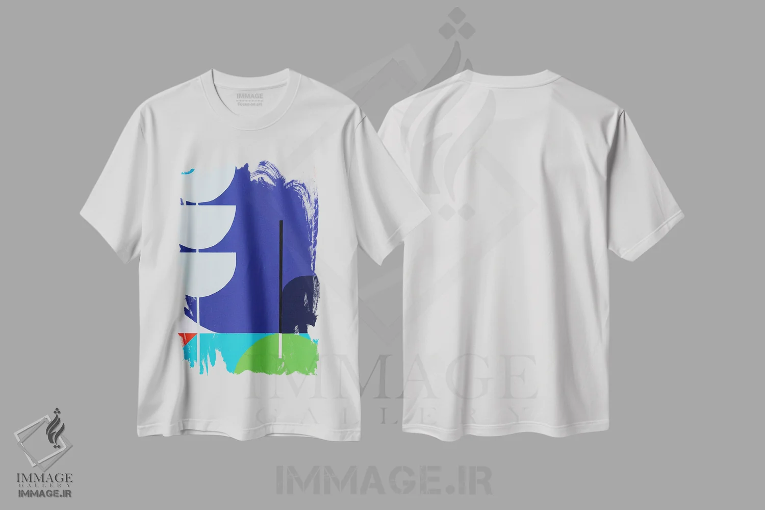 تیشرت سفید طرح دار دویدن به سوی خورشید VIII اثر ماریون گریسه | immage.ir
