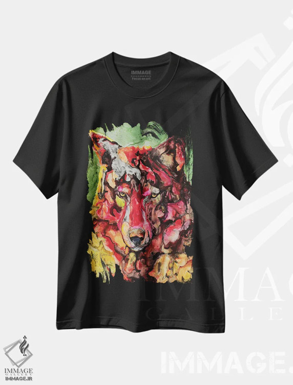 تیشرت مشکی طرح دار یوکون جک، تزئینی اثر کالی گاریس | فروشگاه ایماژ