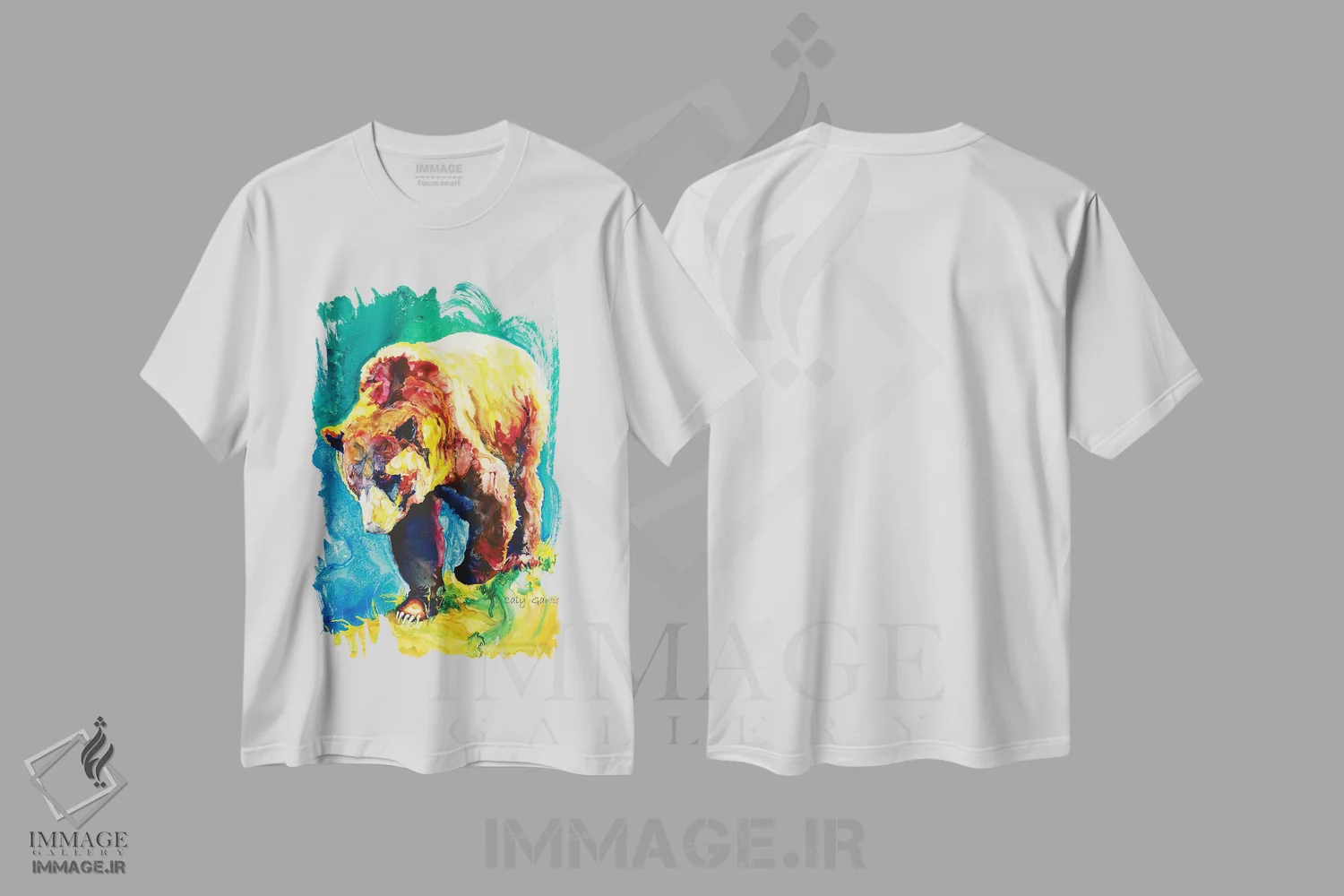 تیشرت سفید طرح دار راه پیمای لبه II، دکور کلبه و لژ اثر کالی گاریس | immage.ir