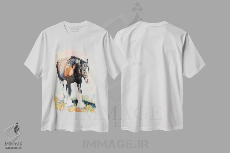 تیشرت سفید طرح دار دوست خوش پر، دکور کلبه و لژ اثر کالی گاریس | immage.ir