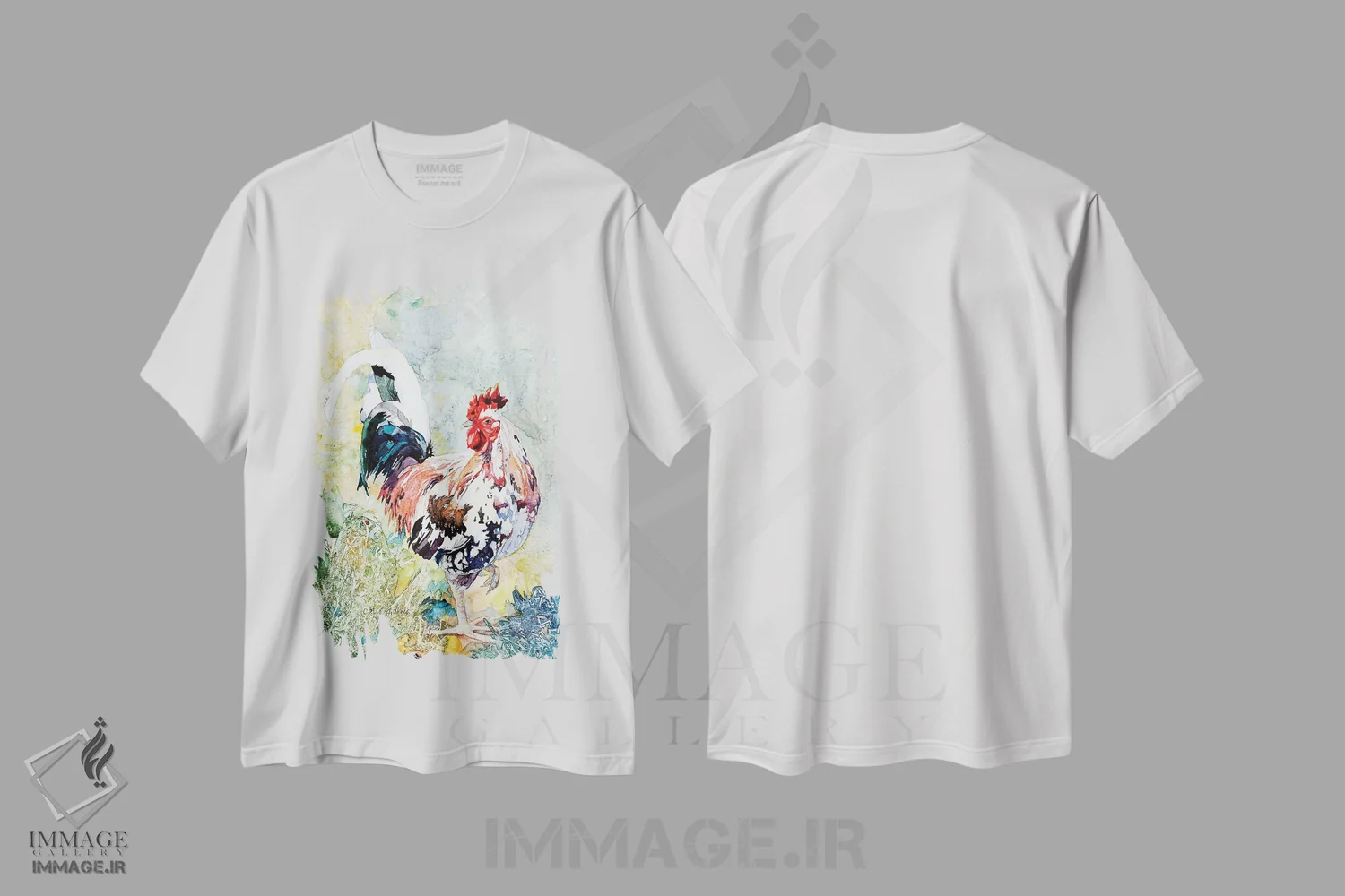 تیشرت سفید طرح دار کفشدوزک، تزئینی اثر کالی گاریس | فروشگاه ایماژ