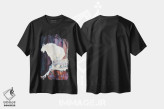 تیشرت مشکی طرح دار نگهبان کوهستان، دکور کلبه و لژ اثر کالی گاریس | فروشگاه ایماژ