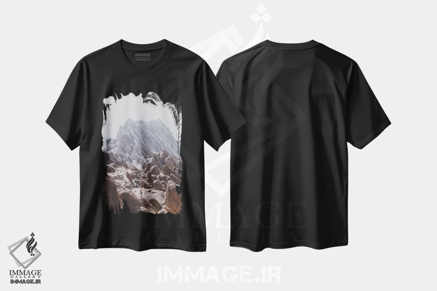تیشرت مشکی طرح دار وارزازات، مراکش، مدیوم اثر لوک آنتونی گرم | immage.ir