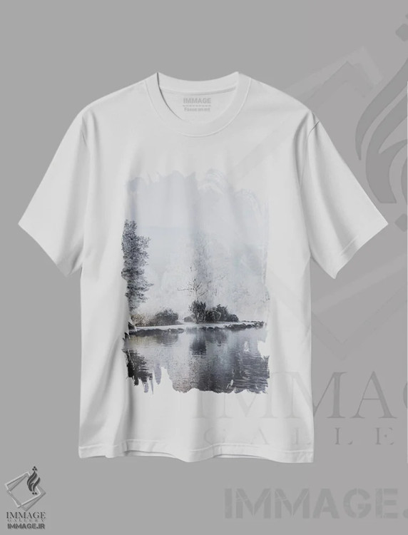 تیشرت سفید طرح دار بوخس، سوئیس I، مدیوم اثر لوک آنتونی گرم | immage.ir