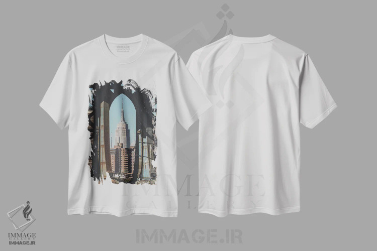 تیشرت سفید طرح دار بروکلین، نیویورک، مدیوم اثر لوک آنتونی گرم | فروشگاه ایماژ