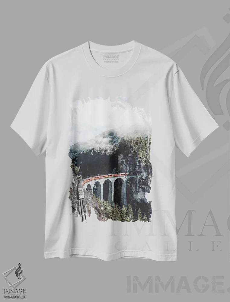 تیشرت سفید طرح دار پل لندواسر، سوئیس، مدیوم اثر لوک آنتونی گرم | فروشگاه ایماژ