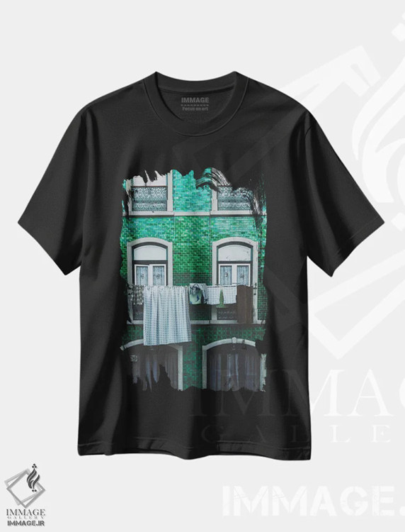 تیشرت مشکی طرح دار لیسبون، پرتغال، مدیوم اثر لوک آنتونی گرم | فروشگاه ایماژ